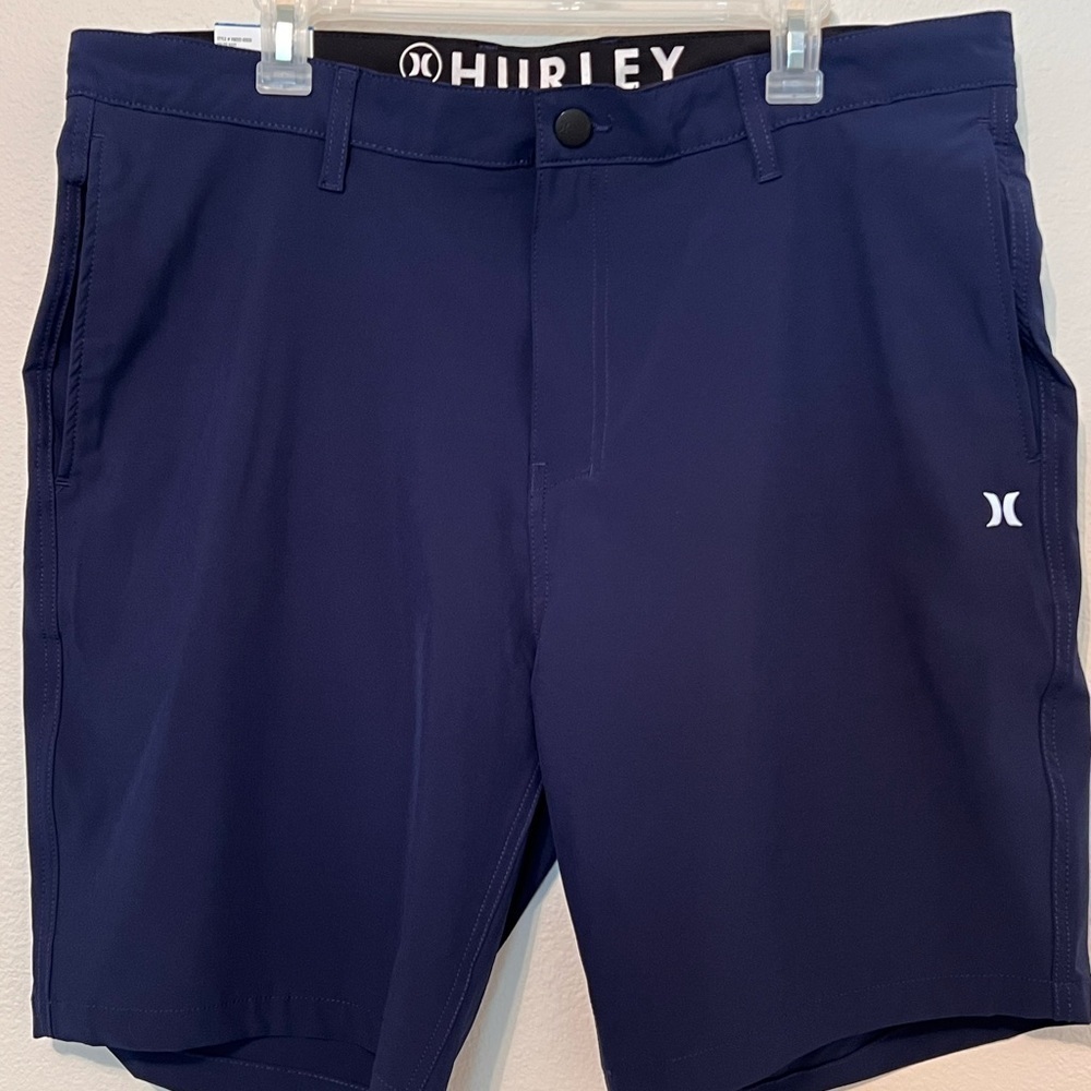 Hurley Blue Athletic Shorts Classic Design